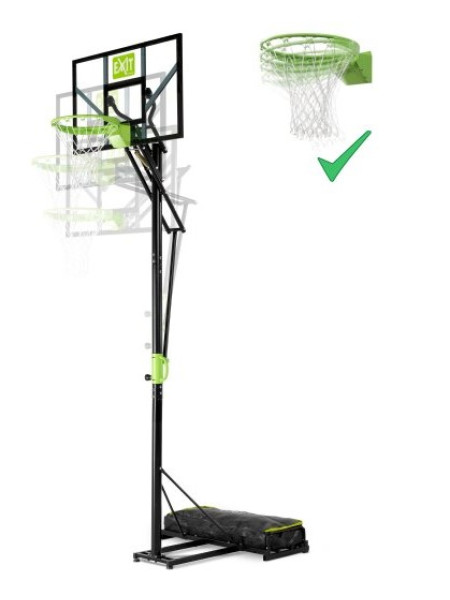 Стойка баскетбольна мобільна EXIT Polestar + кільце з амортизацією